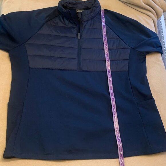 32 Degrees Women's Half-Zip Pullover - Navy Size L - Picture 4 of 5
